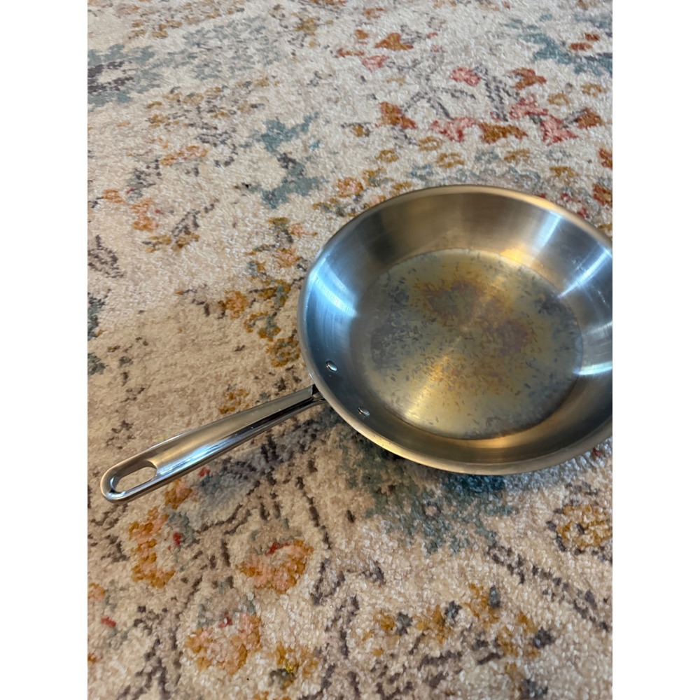 Emeril Lagasse 12 Inch Stainless Steel Frying Pan Skillet Riveted Handle Silver